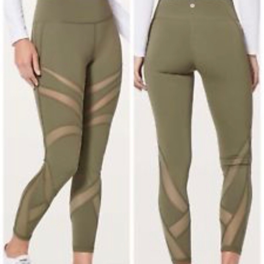 Lulu lemon like new green wunder under luxtreme